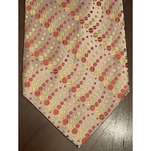 Venturi Uomo Gold Orange Hand Made 100% Silk Men’s Neck Tie Made In China - Picture 1 of 9